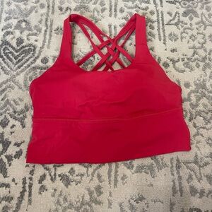 Red CRZ Yoga Sports Bra